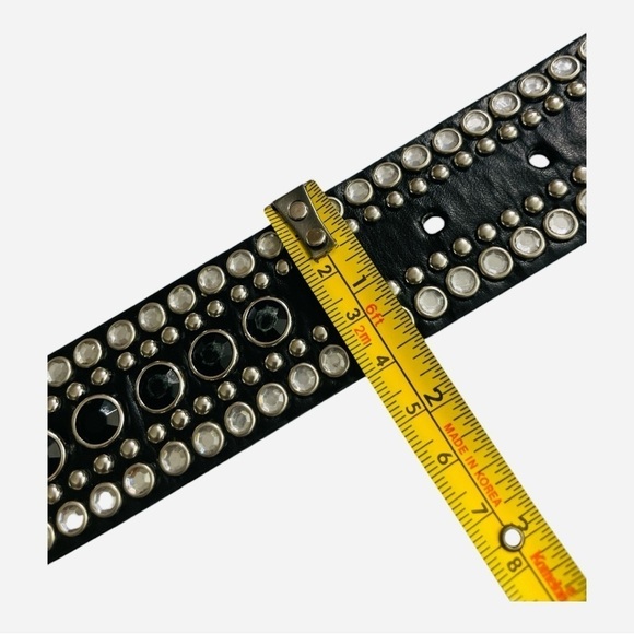 Women Rhinestone Western PU
Leather Belt Cowgirl Bling Studded
Waist Belt main image 11